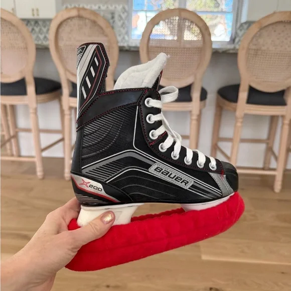 Bauer Kids Hockey Skates - Black, White, and Red - Picture 5 of 8